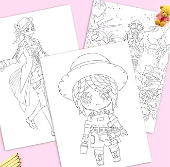 Amazon.co.jp: CHENGZI 第五人格 ぬりえ帖 スケッチ本 子供