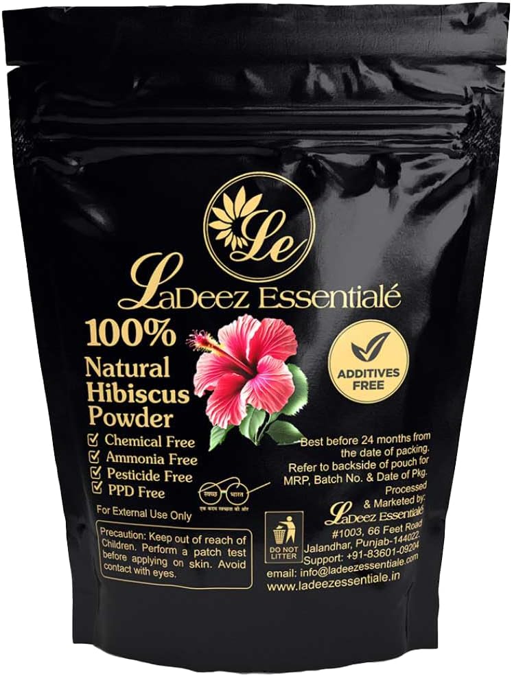 LaDeez Essentiale Hibiscus Powder Natural Beauty and Hair Care 200gm