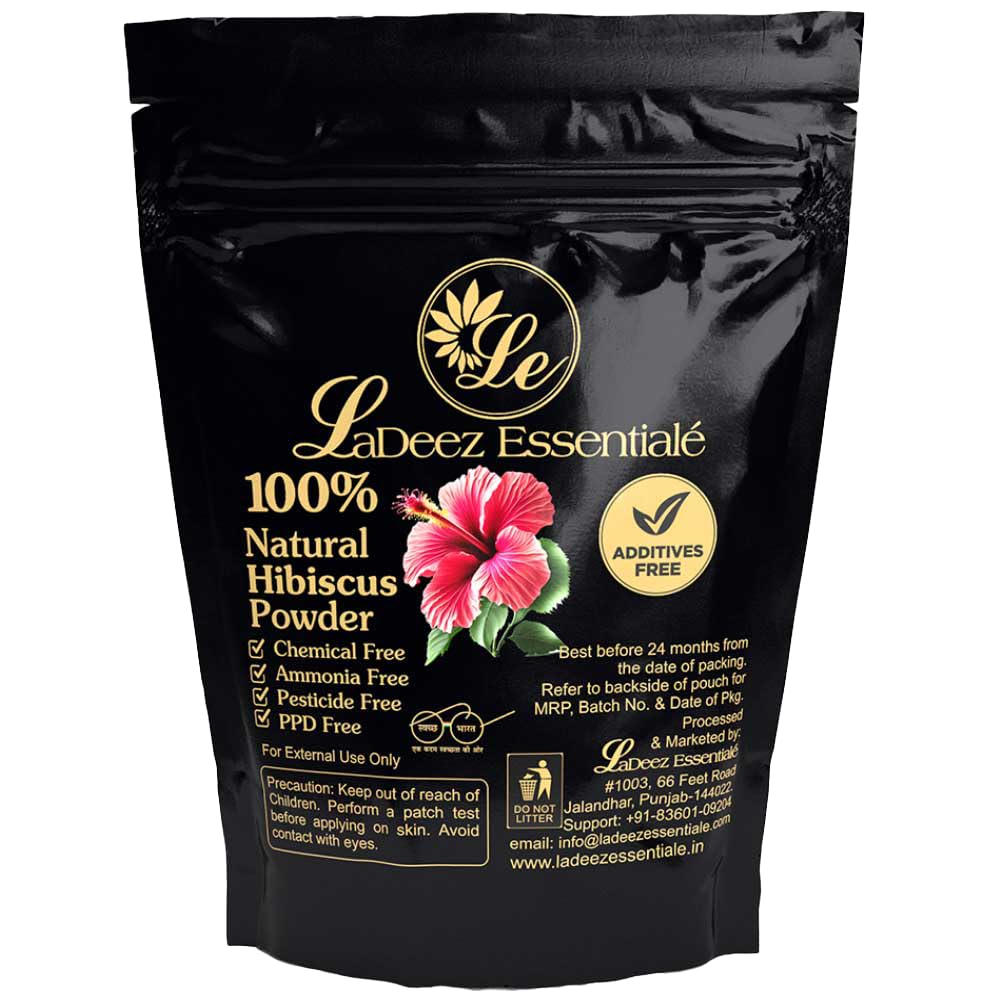 LaDeez Essentiale Hibiscus Powder Natural Beauty and Hair Care 200gm