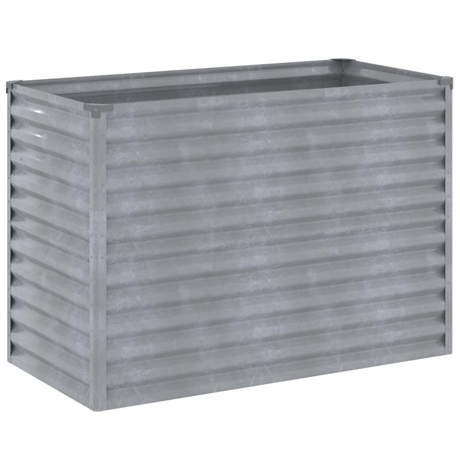 Gecheer Letto rialzato da Giardino, per orto e Fiori, 100x50x69 cm, Acciaio Corten, fioriera rialzata per Balcone Patio Giardino