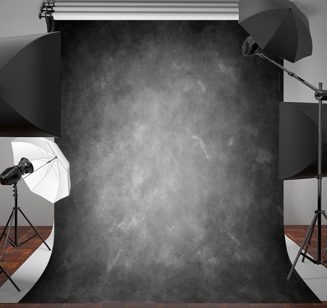 WR Black Abstract Portrait Backdrop Black Gray Solid Color Photography Background Adult Professional Portrait Studio Booth Props 6x8FT : Buy Online At Best Price In KSA - Souq Is Now