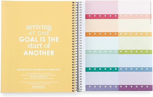 Miniatura 8 de Erin Condren Cuaderno de espiral platino con cuadrícula de puntos de 8.5 x 11 pulgadas, mariposas EttaVee. 160 páginas de cuadrícula de puntos para