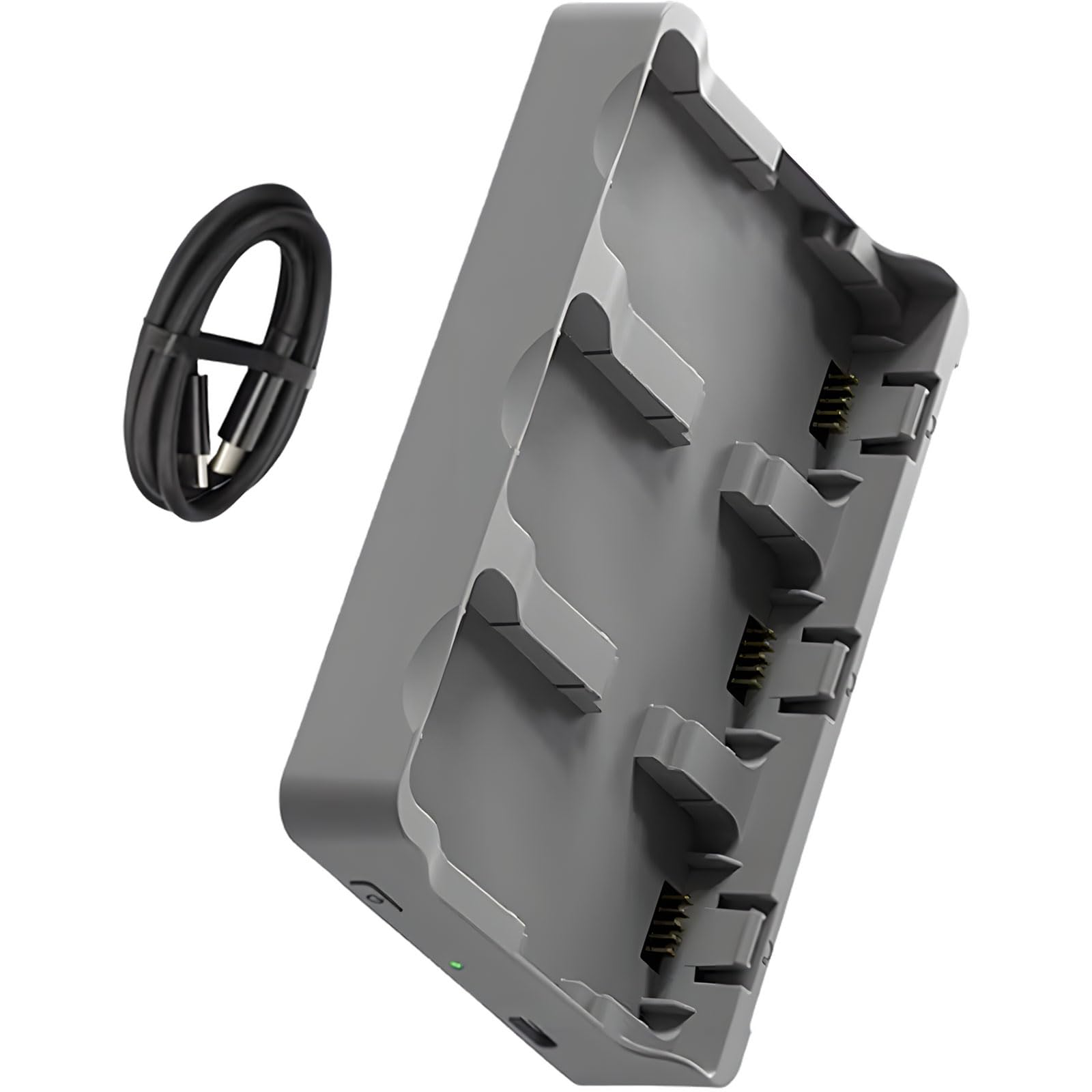 Unidad de almacenamiento y carga de energía para dispositivos voladores con recarga de energía rápida de 65 W y adaptador de coche incluido