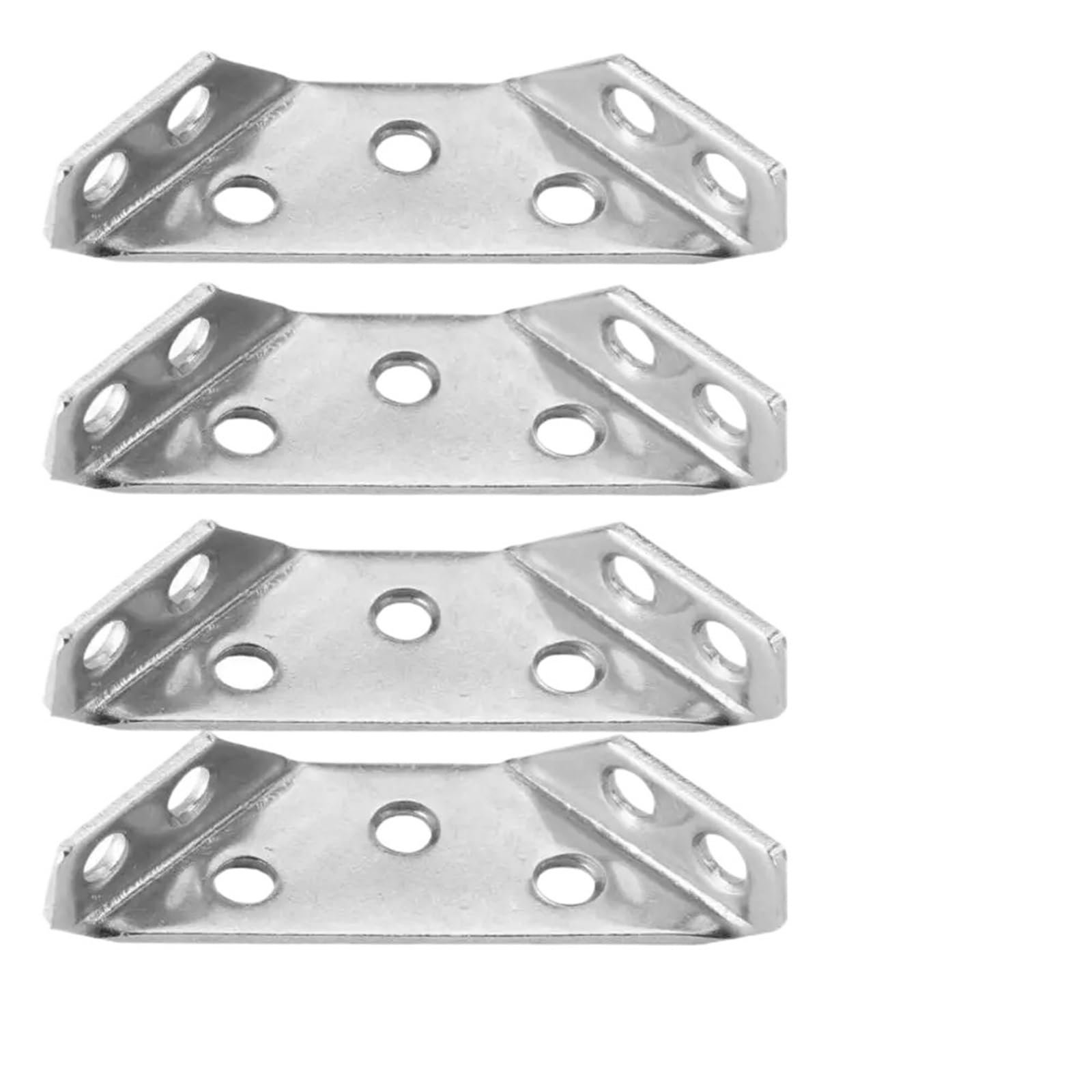 Furniture Corner Connector 4/10/20pcs Thickened Stainless Steel Angle Code Universal Furniture Fixed Bracket 90 Degrees Connectors(4pcs)