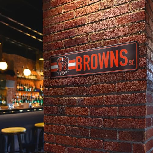 Rico Industries NFL Football Cleveland Browns Standard Laser Cut Acrylic Street Sign 3.5” X 14.25” Home Decor - Bedroom - Office - Man Cave - image 2
