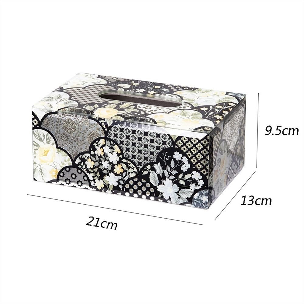 Caja organizadora de pañuelos Organizador de servilletas de Escritorio, Mesa de Comedor, Mesa de café, cajón de Lujo for el hogar, Caja de pañuelos de Lujo Porta pañuelos
