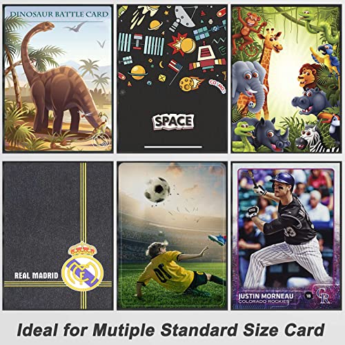 500 Pcs Black Card Sleeves Toploaders for Trading Card, Soft Penny Plastic Card Holders Fit for MTG, Yugioh Baseball /Sports/ Game Standard Cards - Thumbnail 5