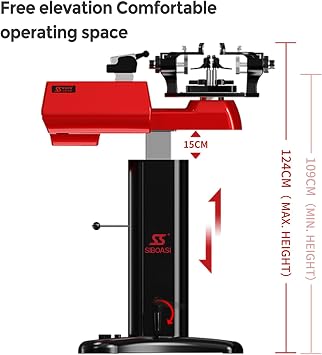 SS-S6 Stringing Machine,Intelligent Racket Stringing Equipment,Dual-Purpose for Tennis & Badminton Rackets, Digital Tension Control with LCD Display,Suitable for Home and Club Use Black