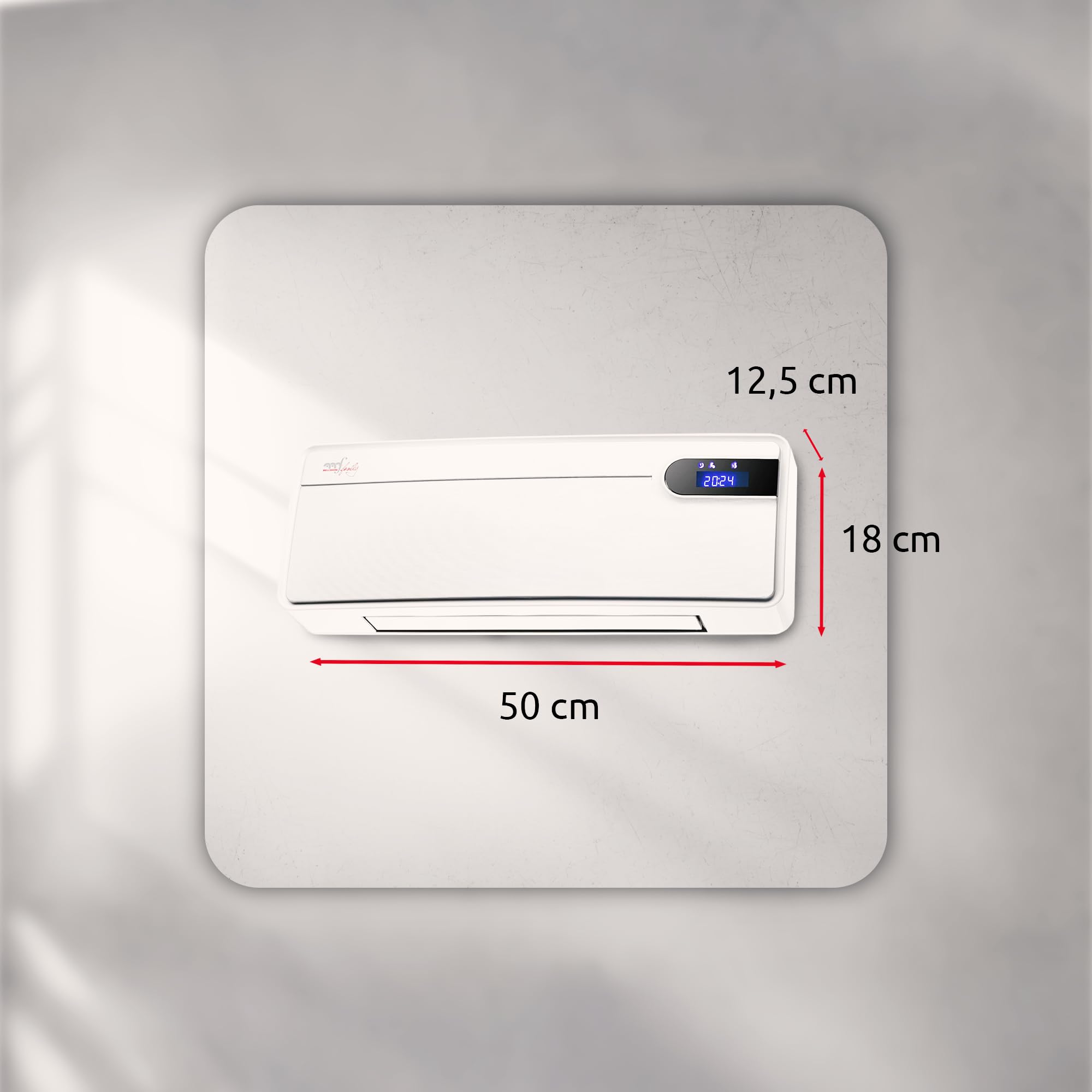 TERMOVENTILATORE DA PARETE PTC WARMY WALL