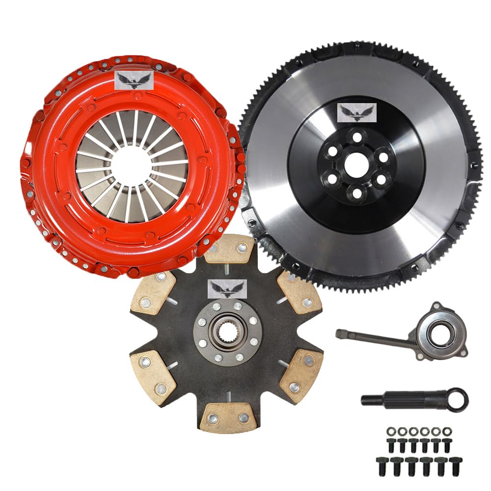 XTD Stage 3 Clutch Kit & Flywheel Compatible With VOLKSWAGEN GOLF JETTA GTI GLI GLX VR6 BEETLE/Audi TT Quattro 1.8T 6-SPEED
