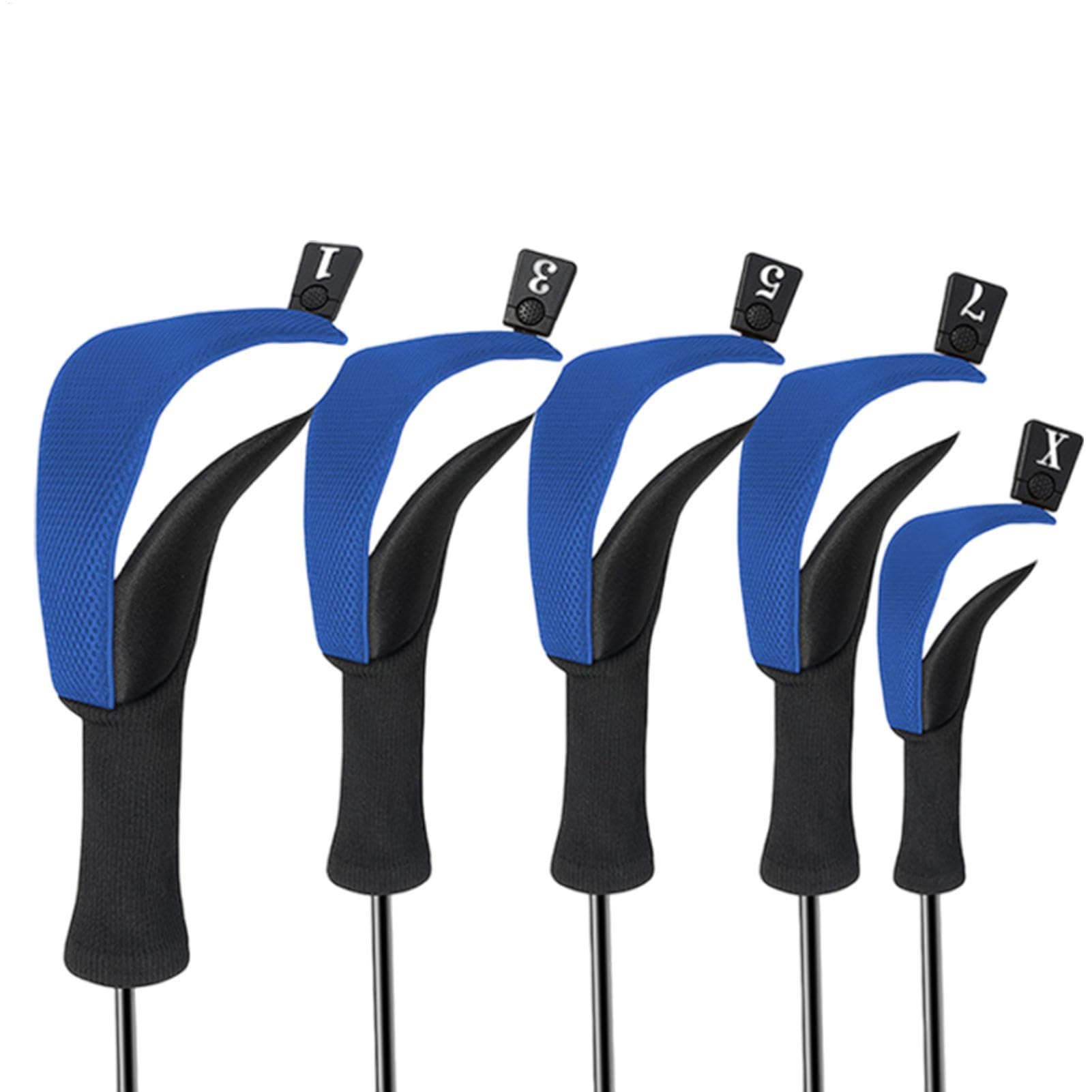 Golf Wood Club Headcovers Golf Hybrid Headcover Long Neck Protective Club Covers Anti Slip Wood Hybrid Head Cover Protective Head Cover For Men Protective Head Cover For Women Golf Enthusiast Headcove