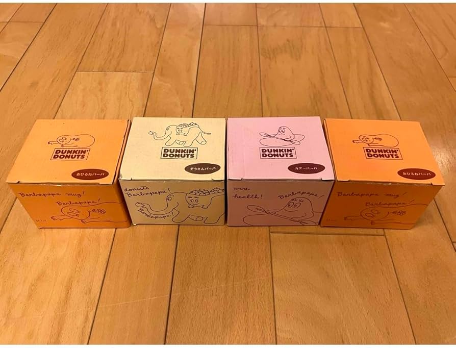 Amazon | ダンキンドーナツ バーバパパマグカップ4個セット | ノー