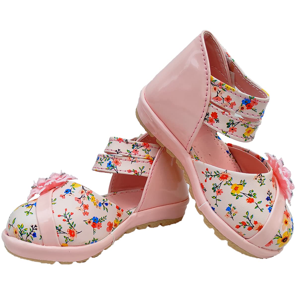 Soft feet Fut Fettoe Baby Girls Cute Sandal Bellies, LED Light Girls Bellie | Stylish, Comfortable, Lightweight | Daily use, Walking Shoes for Baby Girls