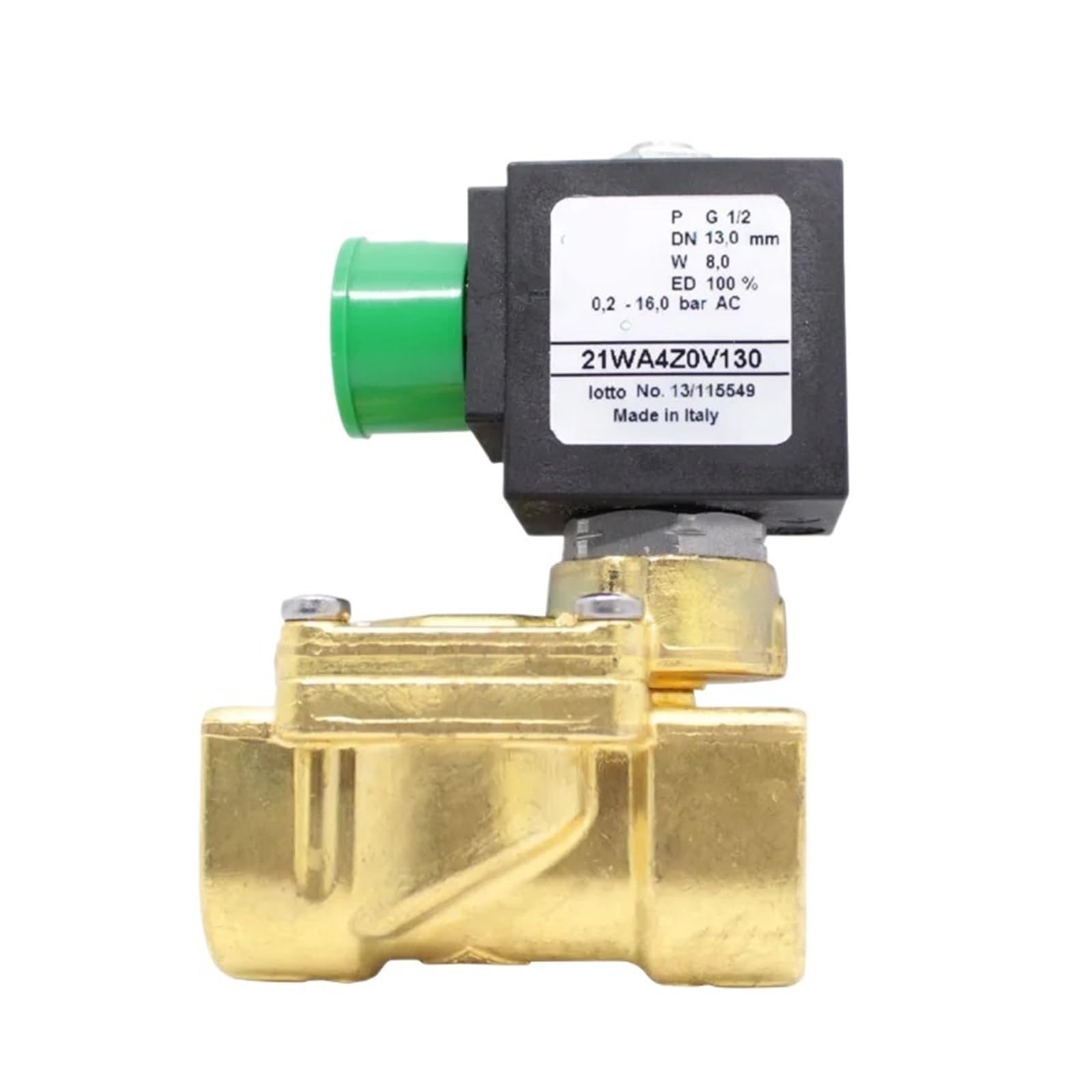 BALYDLUL 21WA3Z0V130 21WA4Z0V130 Solenoid valve 2-position Normally Open pilot control brass G3/8 G1/2 AC24V(21WA3Z0V130,AC220V)
