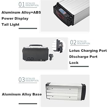 Amazon.co.jp: WILLQ 52ボルト電動自転車バッテリーパック52V