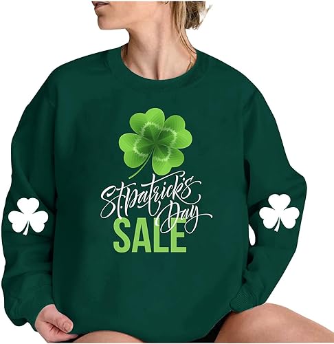 Miniatura 4 de Camiseta del día de San Patricio 2024 a la moda de gran tamaño con estampado de trébol de la suerte, regalos del día de San Patricio