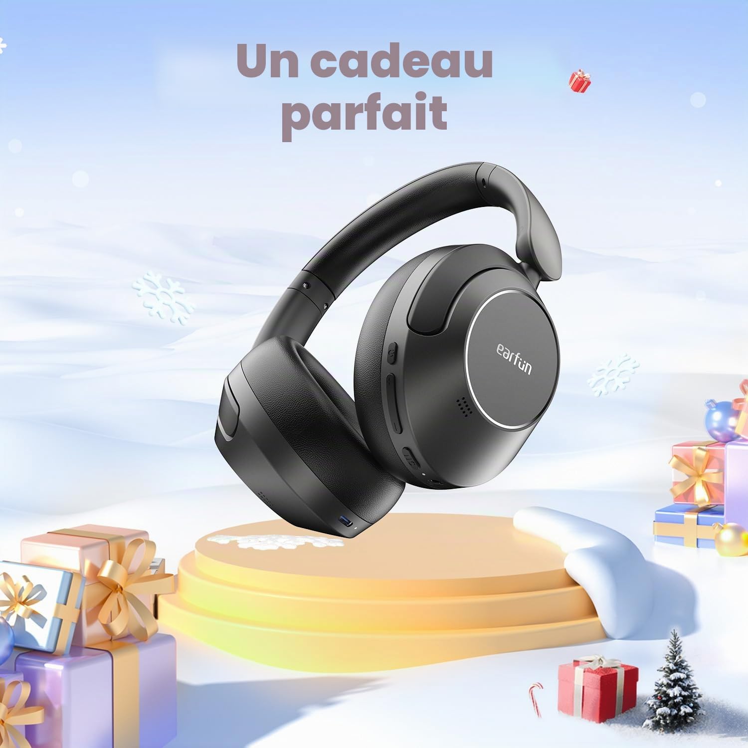 EarFun Wave Pro Casque Bluetooth sans Fil Réduction de Bruit Hybride