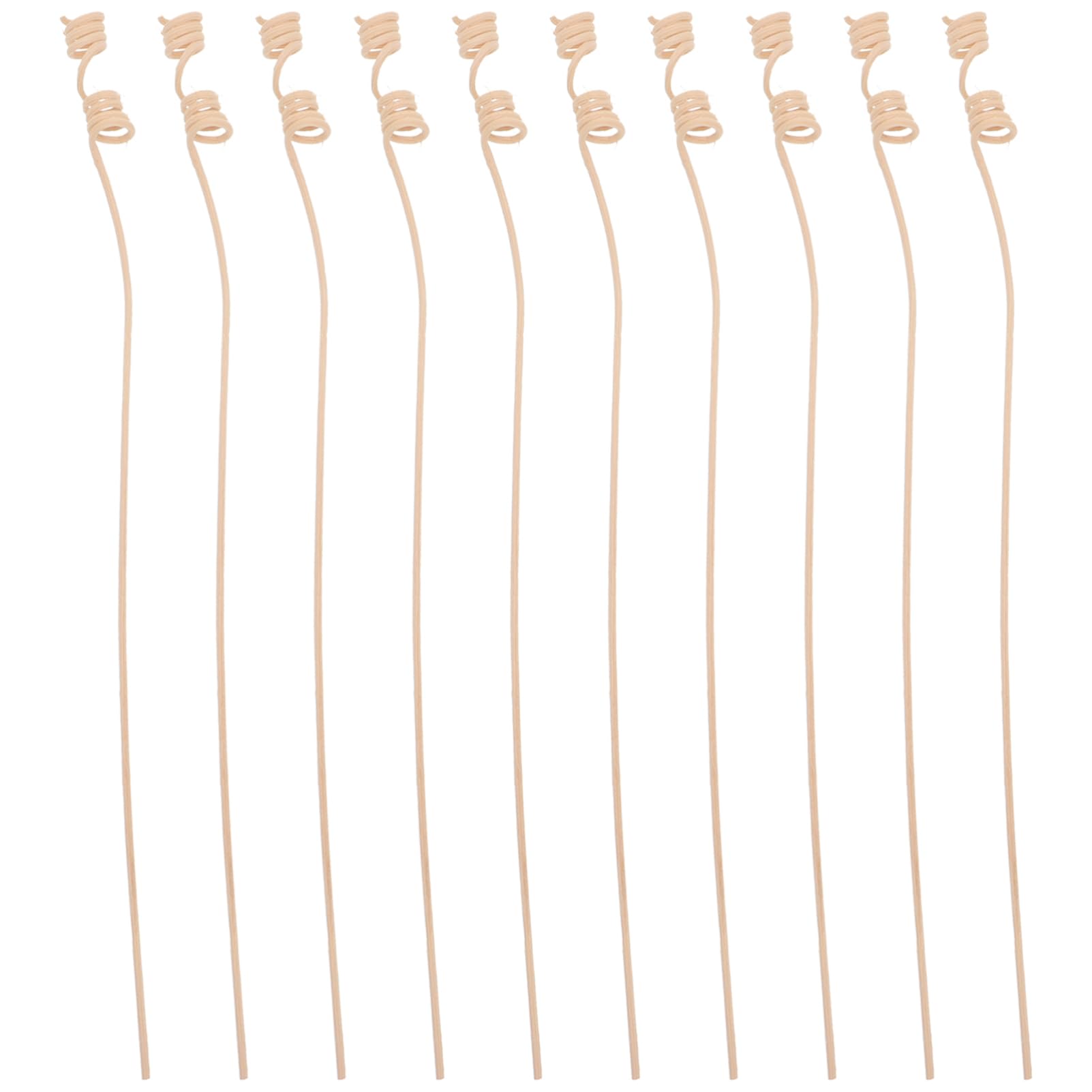 ULDIGI 10pcs Rattan Aroma Diffuser Sticks Wavy Essential Oil Refill Wands for Home Fragrance Decorative Aromatherapy Sticks for Meditation Spa Relaxation