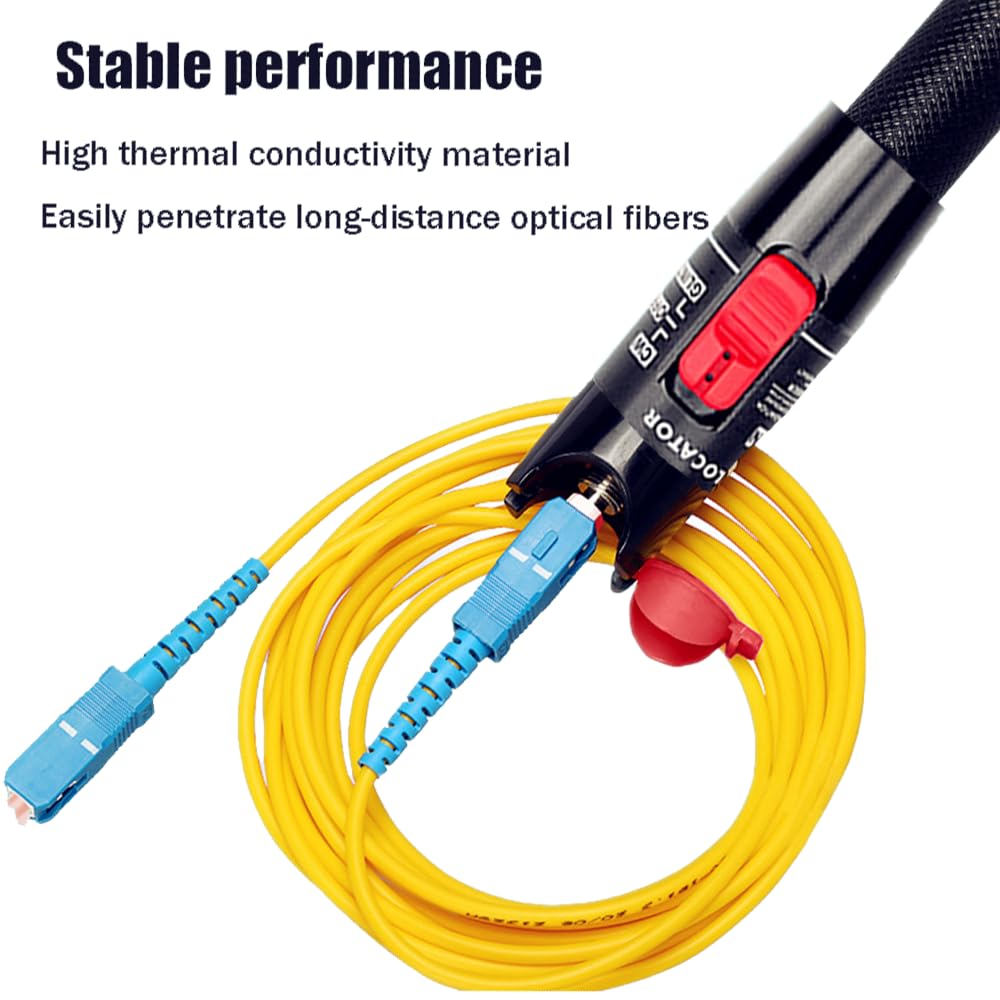 Glasfasertester 50mW Visuelle Fehlerortung Optischer Leistungsmesser -70 dBm bis +10 dBm FTTH Testgerät
