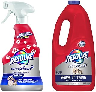 Lysol Resolve Pet Expert Foam 22 oz. & Resolve Pet Expert Refill 60 oz. Resolve Trigger Refill Bundle