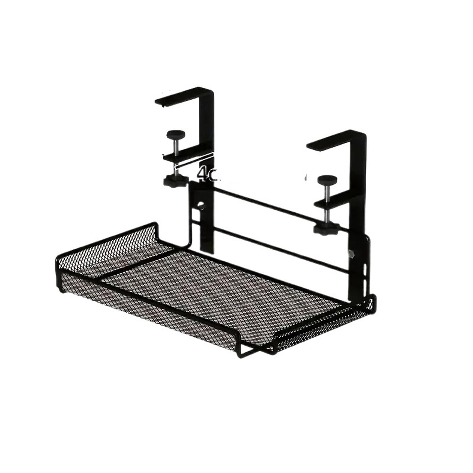 Cable Management Tray Under Desk Cable Management Tray with Storage Rack - Punch-Free, Suitable for Home Office Desktop Organization, Multi-Function(Adjustable-S-Black)