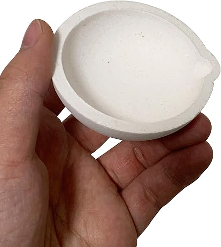 Miniatura 6 de 4 piezas de 2.76 pulgadas de cerámica de cuarzo, para derretir oro, plata, cobre, pinzas para látigo, mango de 2A, olla para refinar joyas