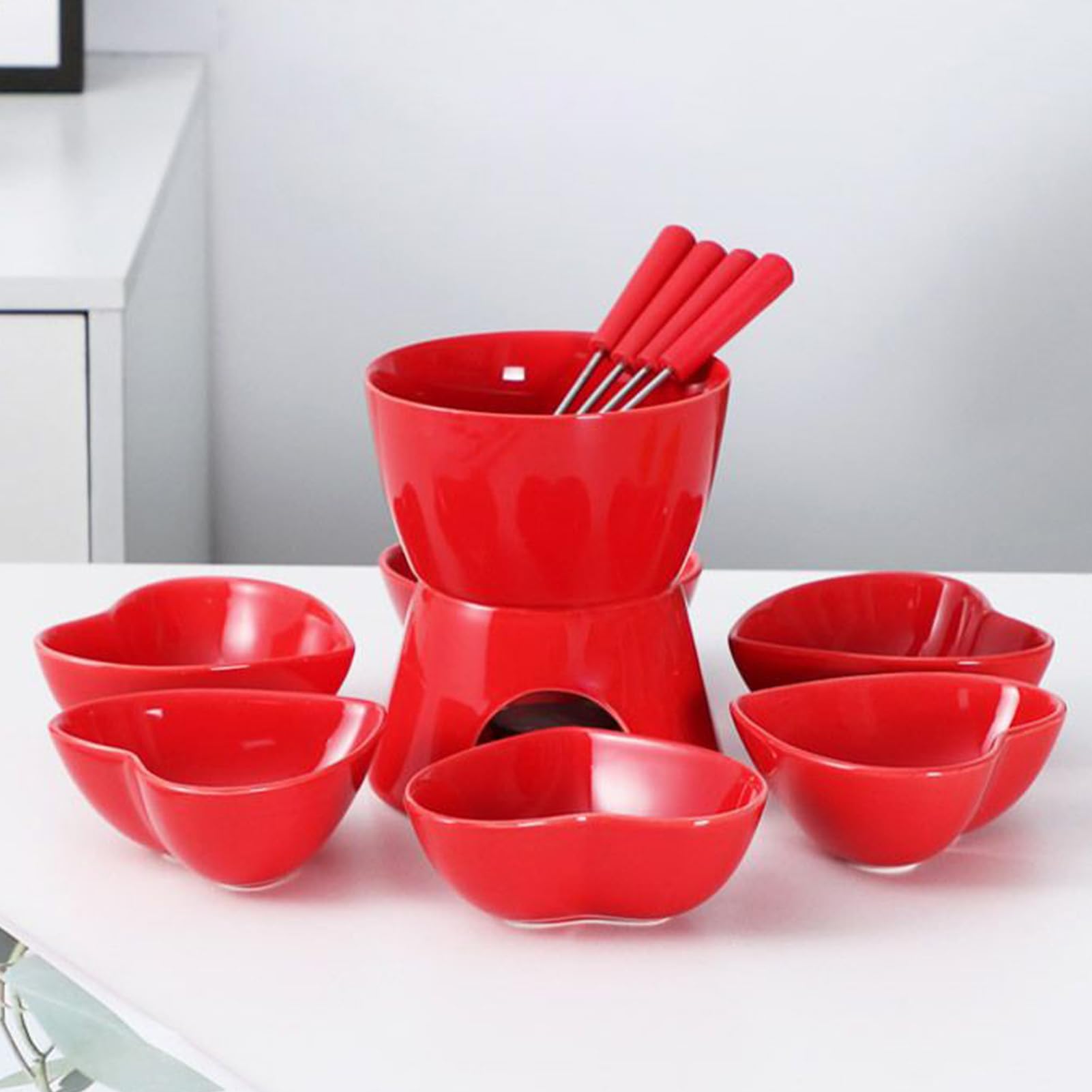Zestaw Do Fondue Czekoladowego Ceramiczny Zestaw Do Fondue Z Grzaniem