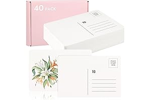 40-Sheet Watercolor Postcards for Creativity and Communication