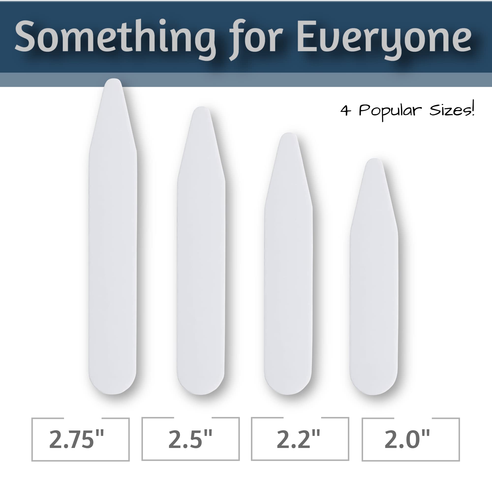 Buy 60 Plastic Collar Stays for Men's Dress Shirts Dress Shirt Collar