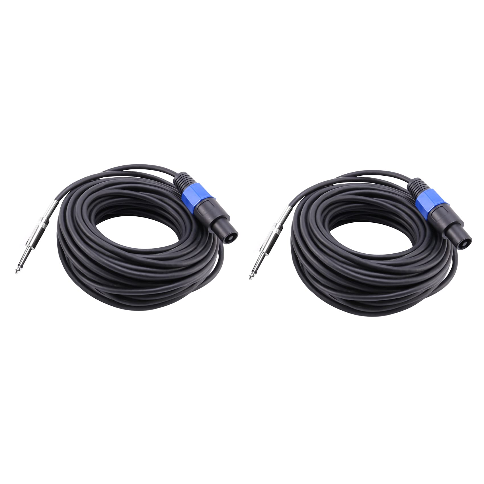 2X 50ft Piedi Speakon Compatibile Connettore Amplificatore A - Foto 5