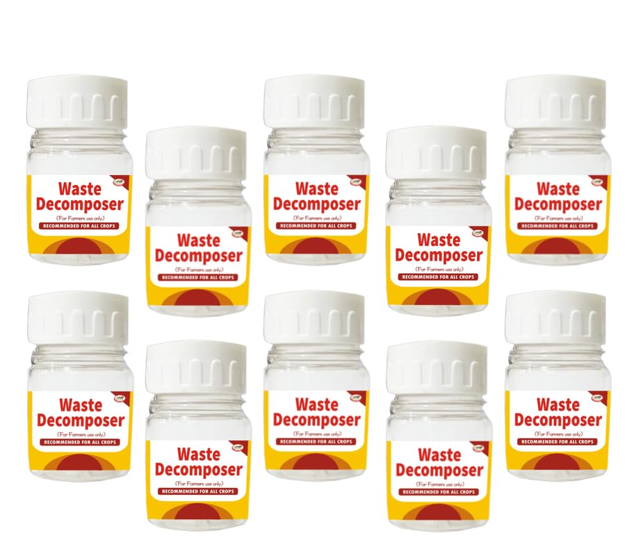 Image of Waste Decomposer (Pack of 10) Organic NCOF WDC Decomposer for Kitchen Compost Maker & Potting Mixture
