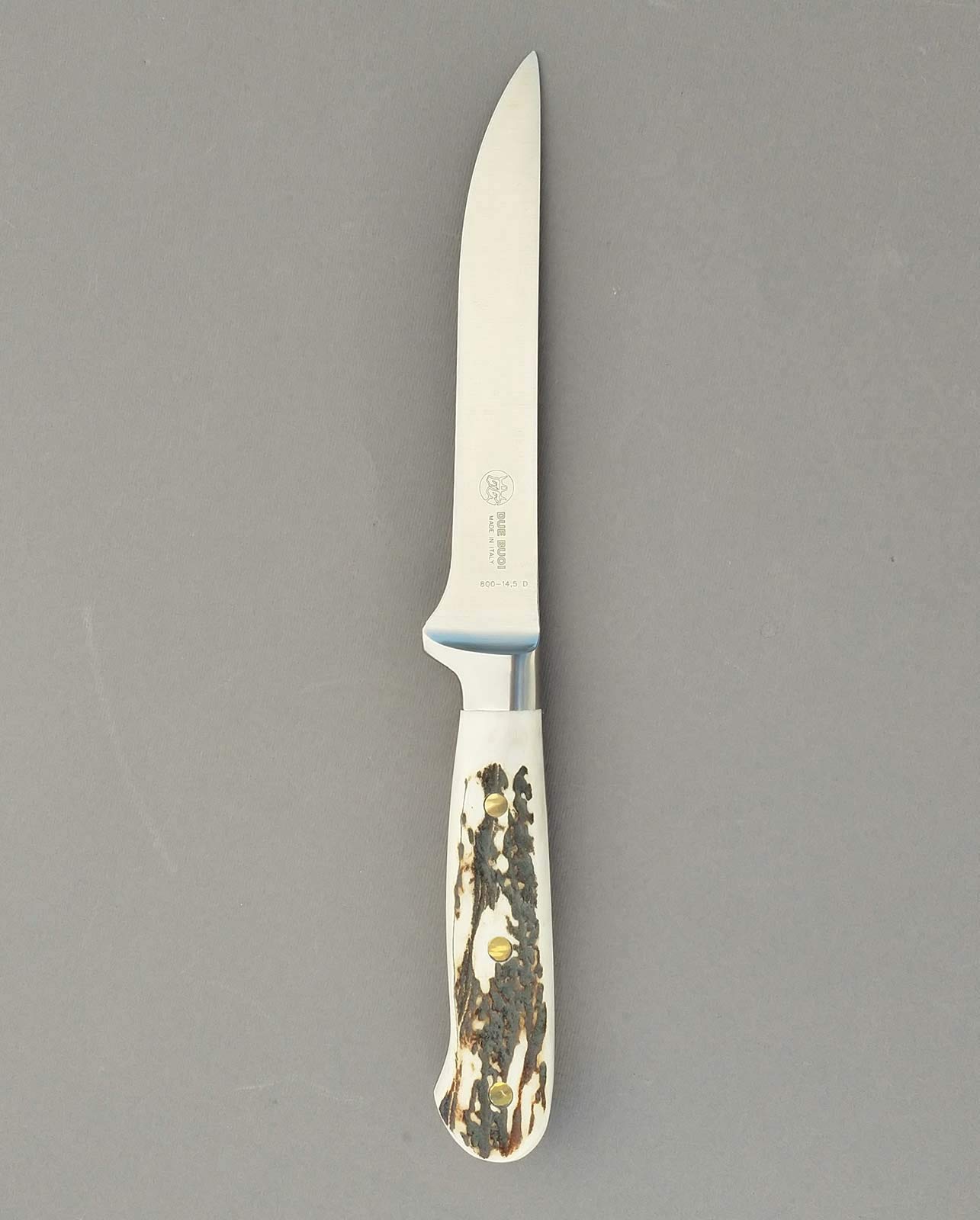 DUE BUOI Coltello FORGIATO DISOSSO da Chef - Manico Cervo