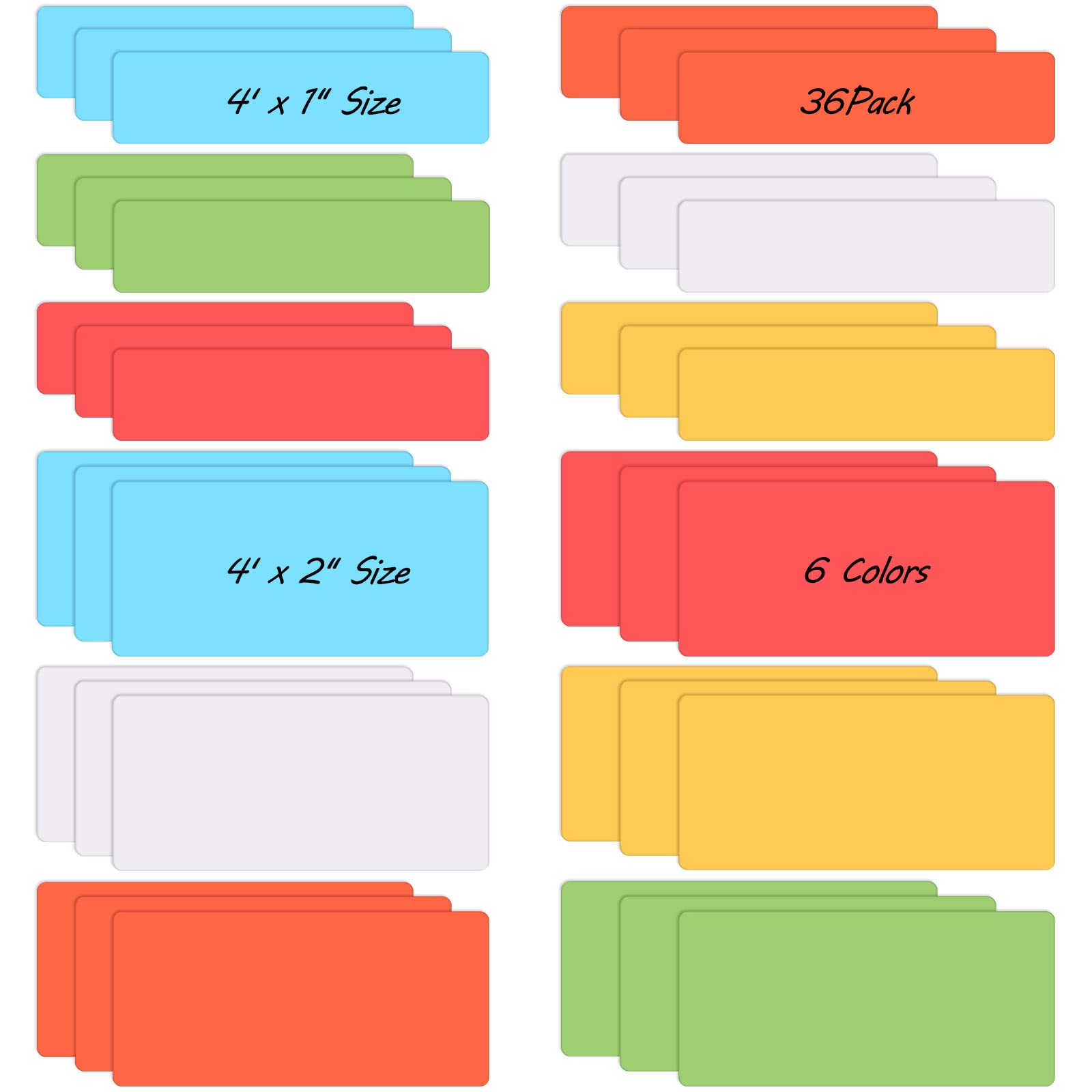 Buy 36 Pieces Dry Erase Labels Name Tags for