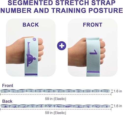 Miniatura 5 de Correa elástica para yoga con bucles, correas elásticas CEILIWEN para terapia física, banda elástica de pilates, bandas elásticas para ejercicio,