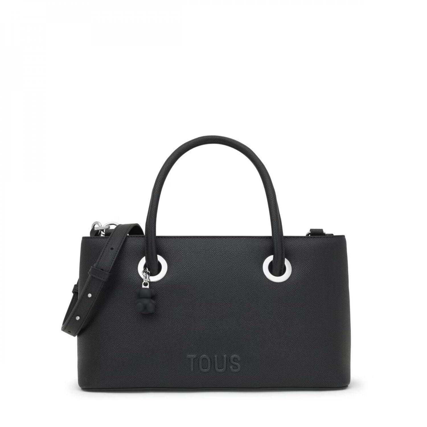 TOUS City Mediano Negro, Para Mujer, Medidas 18 x 30,5 x 15 cm, Colección Tous Poppy