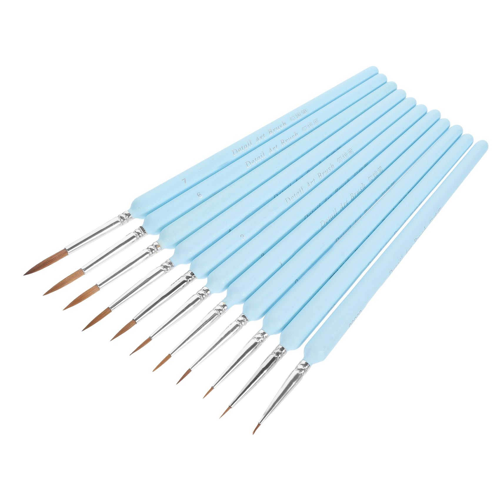 Ensemble De 55 Pinceaux pour Aquarelle Et Peinture De Détails Pinceaux Miniatures pour Artistes