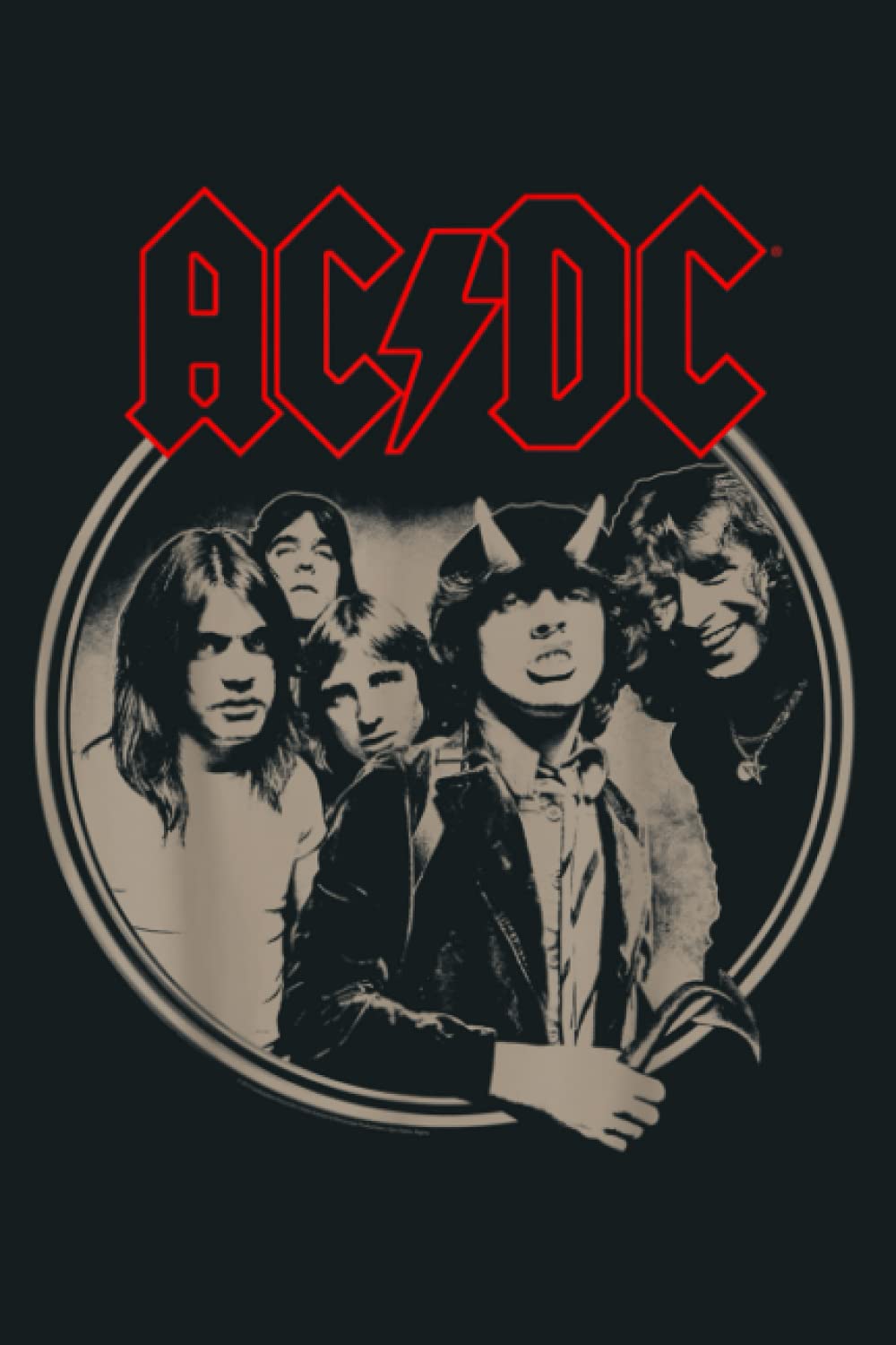 AC DC Framed: notebook, notebook journal beautiful , simple, impressive,size 6x9 inches, 114 paperback pages