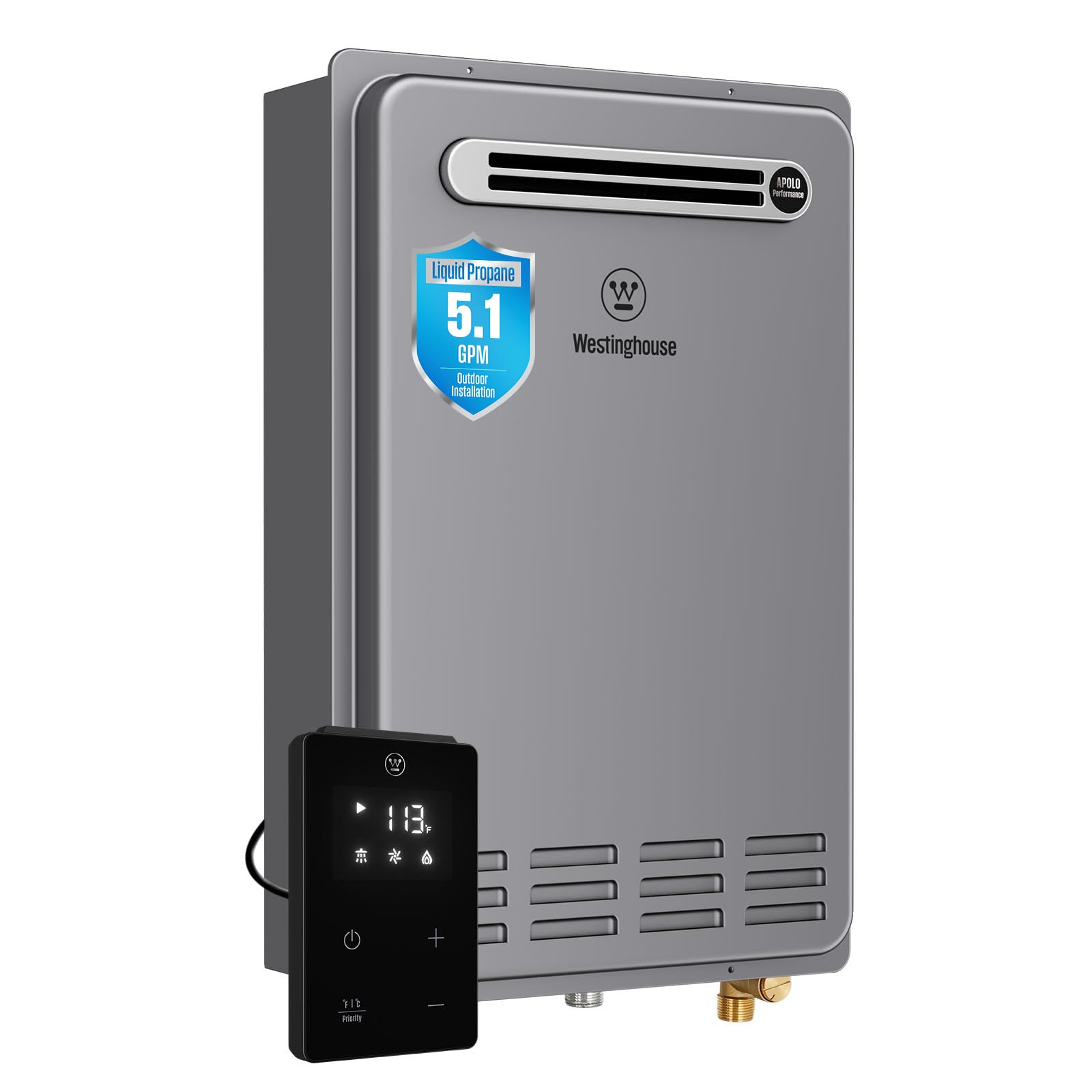 Westinghouse Smart Outdoor Propane Tankless Water Heater