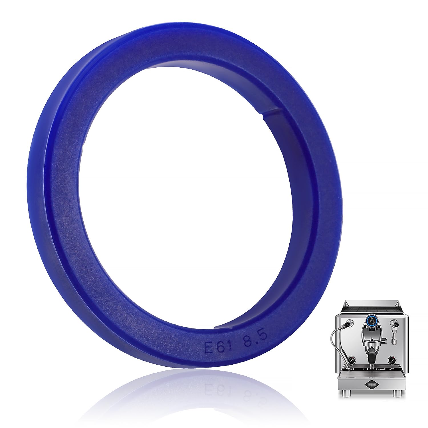 Lyeteung 8.5mm Thick Silicone Steam Ring, Grouphead Gasket, Brew Group Head Seal Gasket, Compatible with Faema E61/E98 Compatible with Gaggia Compatible with VBM Compatible with Decent