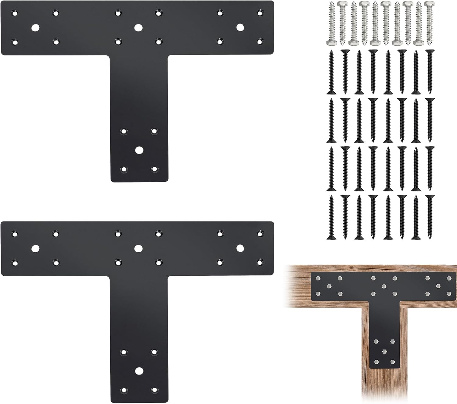 ITeVe.GD 14" x 3" TShaped Pergola Hardware Brackets, Heavy