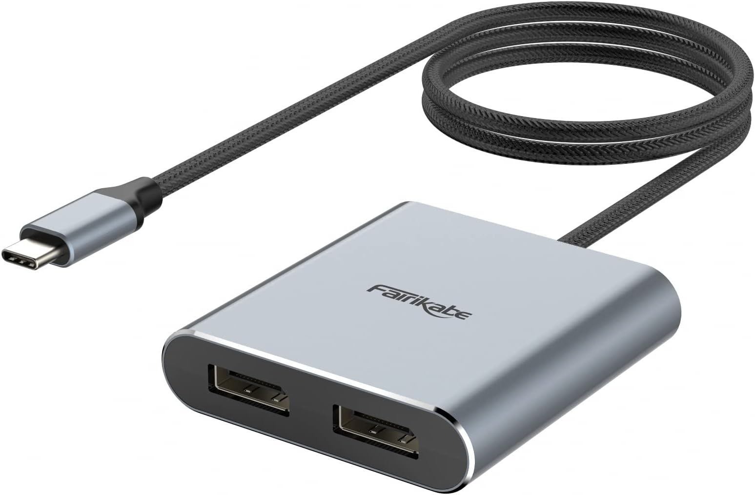 Fairikabe USB C Auf Dual HDMI Adapter 4K 60Hz - 2 Monitor Anschluss Für Laptops | Erweiterter Bildschirm Modus