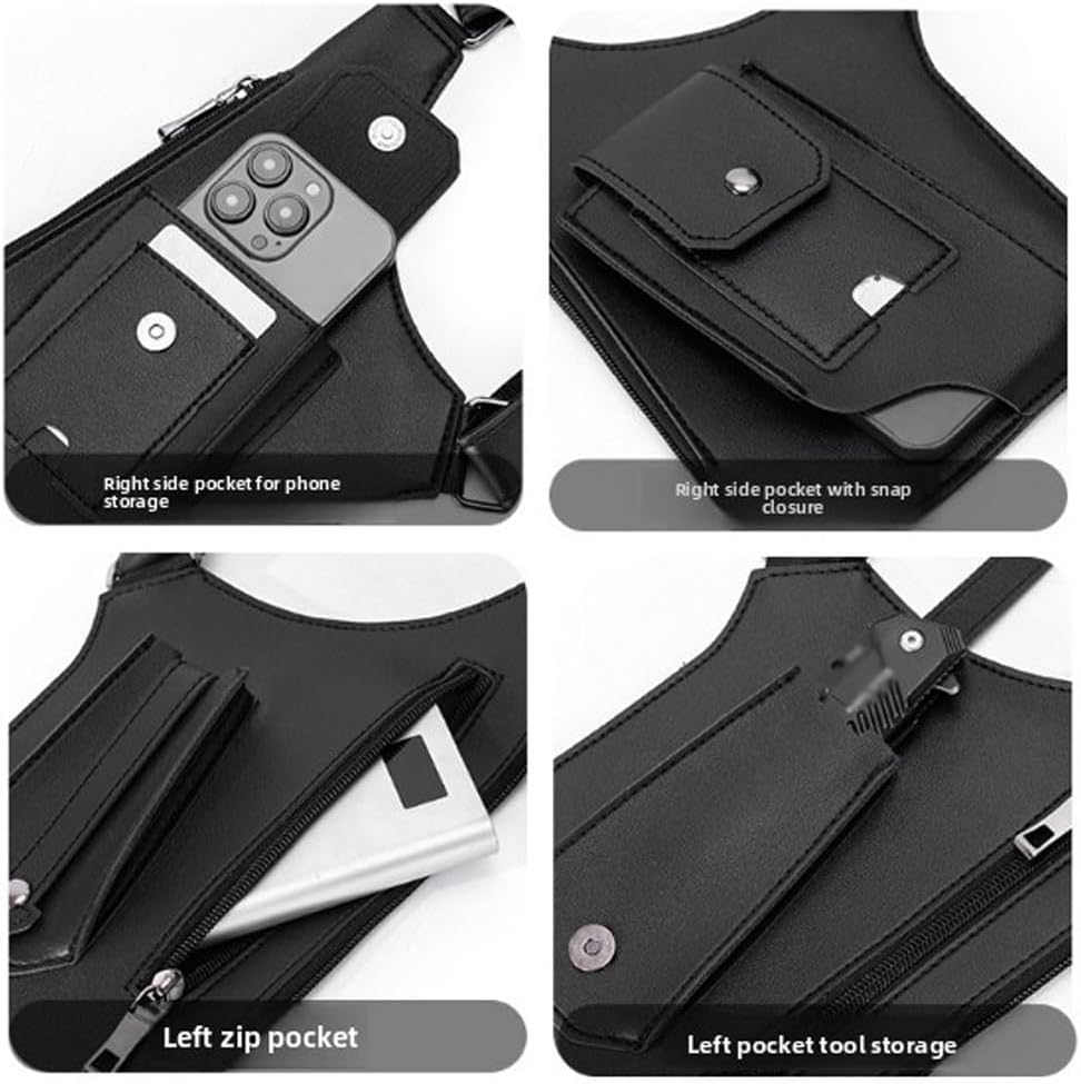 Adjustable Underarm Shoulder Bag,Anti-Theft Hidden Double Shoulder Armpit Bag for Men,Pocket Sport Vest Wallet Holster