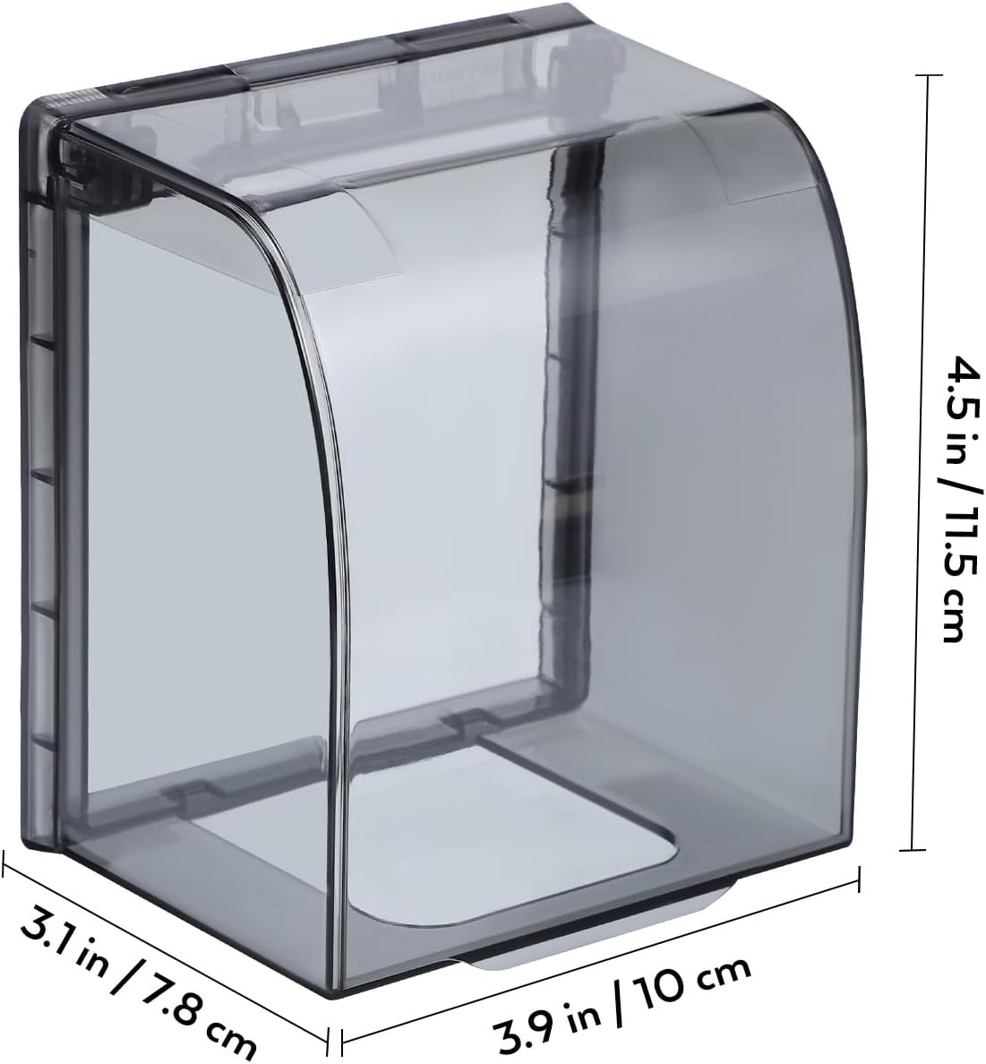 Uonlytech Electrical Outlet Covers Transparent Wall Switch Covers Clear Weatherproof Outlet Box Baby Safety Plug Protector, 11.50X10.00X7.80CM, US0572FUDCD160SV