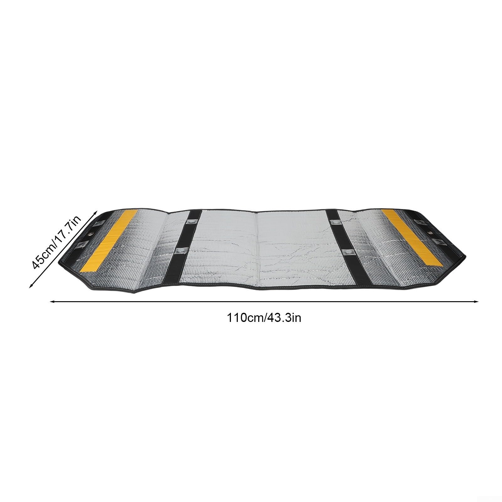Copertura per condizionatore d'aria con foglio di alluminio isolante per protezione da sole e pioggia, resistente alle intemperie, per giardino e patio (110 x 45 cm)