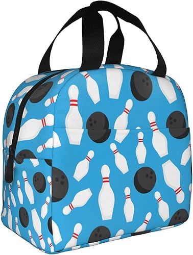 VOOHDDY Bolsa de almuerzo con aislamiento de dibujos animados para hombres y mujeres, reutilizable, impermeable, portátil, hielera, térmica, para