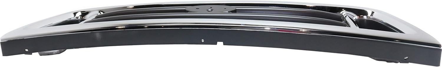 Compatible with 03-07 E-Series Van Front Face Bar Grille Assembly Chrome Shell & Gray Insert