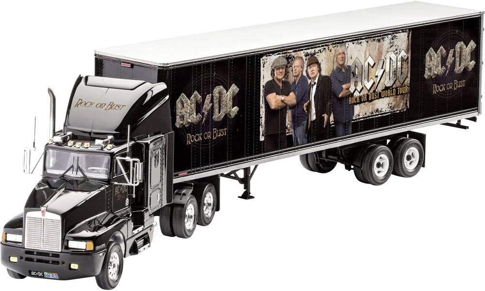 Revell GmbH AC/DC Tour Truck & Trailer With Accessories, 1:32 Model Kit, RV07453