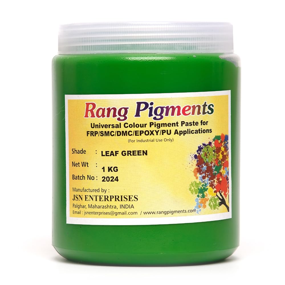 Rang Pigments I Pigment Paste For Epoxy Applications I Ideal For Epoxy Art l Shade LEAF GREEN 1 KG-image-13