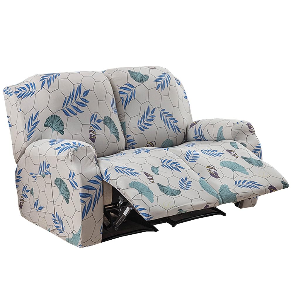 4/6/8 Pieces Recliner Sofa Covers Couch Covers for 1/2/3 Seats Sofa Recliner,Stretch Recliner Chair Covers Washable Protector with Elastic Bottom for Kids,Pet ( Color : #20 , Size : 2 seat (6pcs) )