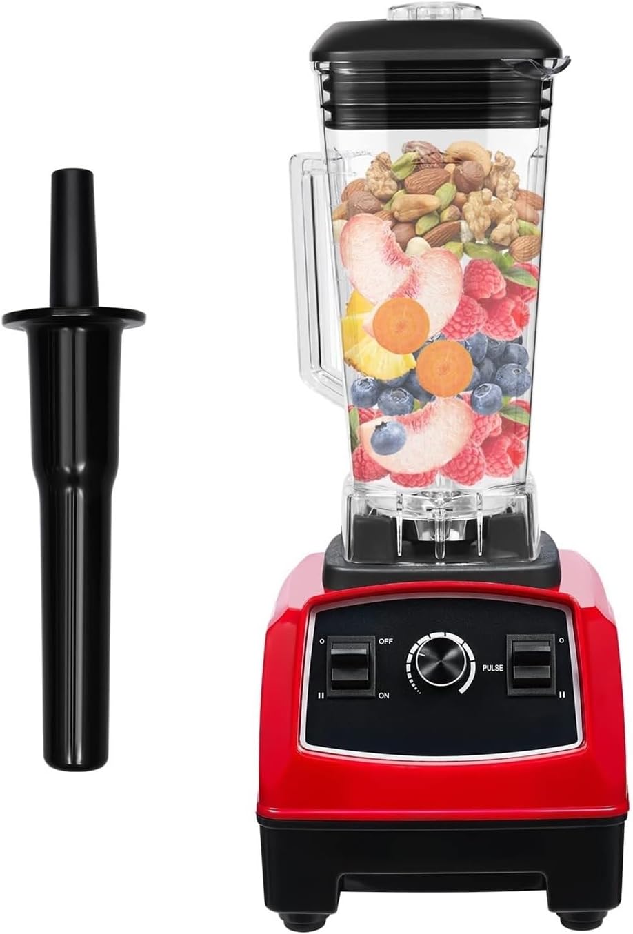 2200W Countertop Smoothie Blender, Professional Food Processor with 1-10 Speed Gears, 68oz Large Capacity Blender for Smoothies, Shakes, Ice Crushing, Kitchen Blending